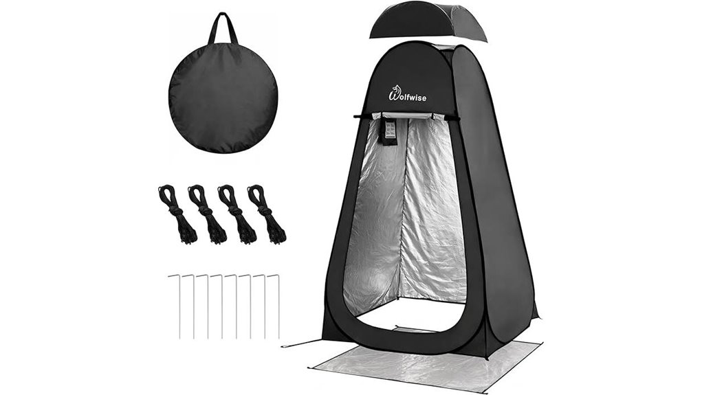 wolfwise pop up shower tent
