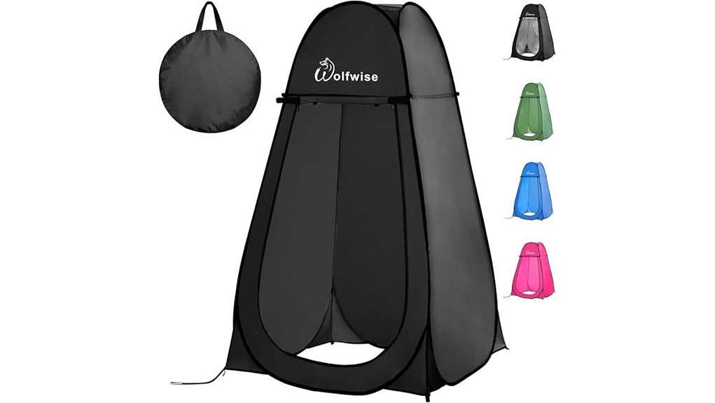 wolfwise pop up shower tent