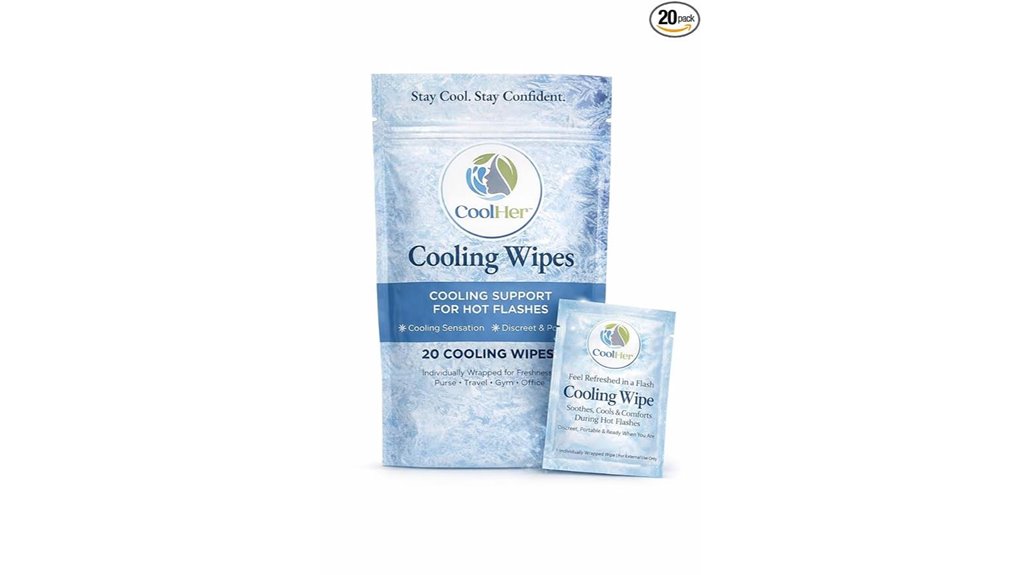 women 20 cooling wipes