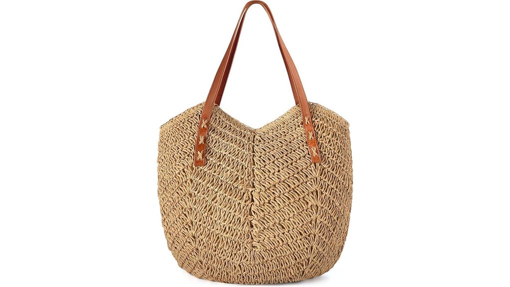 women s beach straw zipper