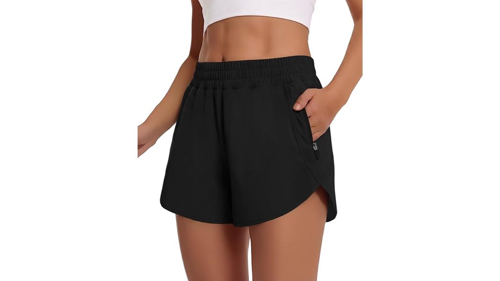 women s high waist quick dry shorts