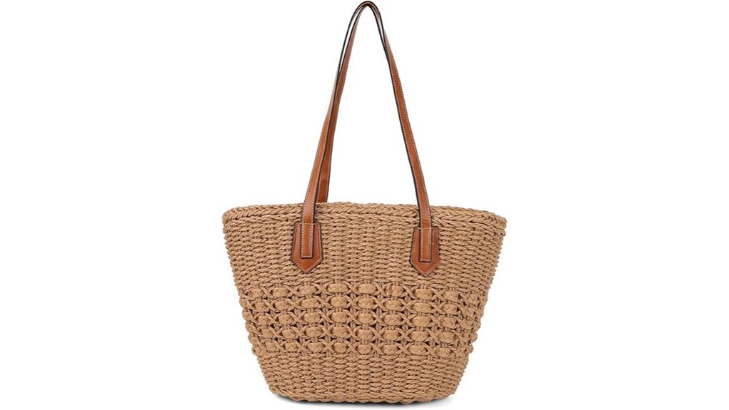 women s large rattan tote