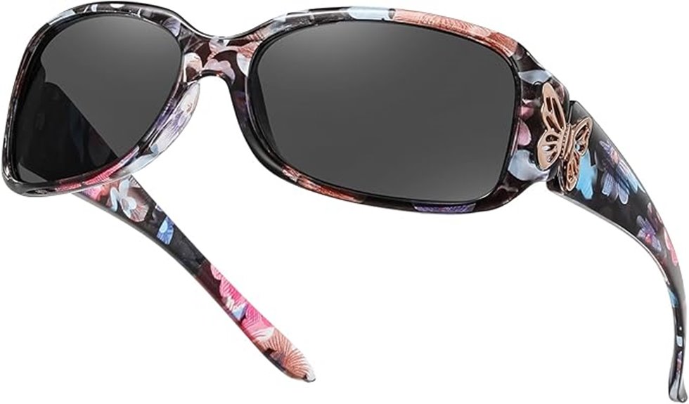 women s polarized wraparound sunglasses