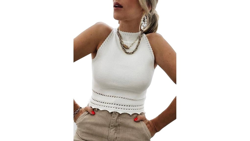 women s ribbed racerback top