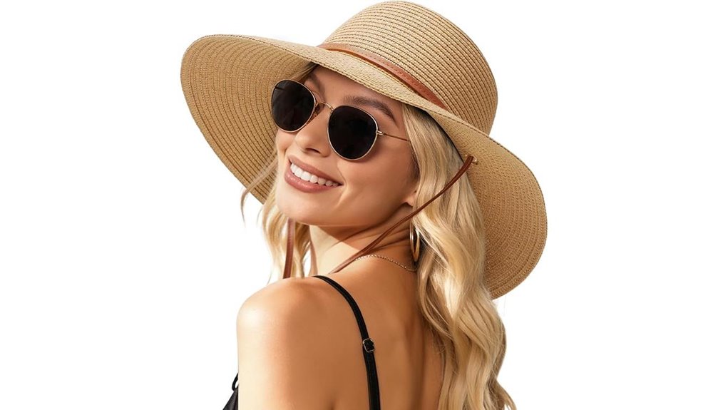 women s upf50 straw brim