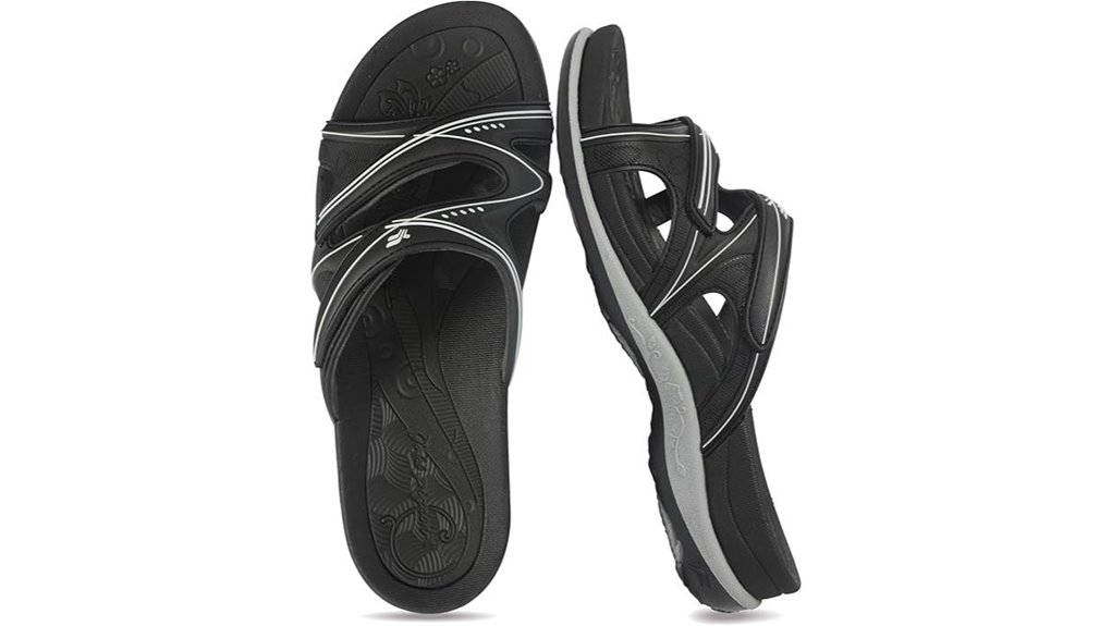 women s waterproof gold pigeon slides