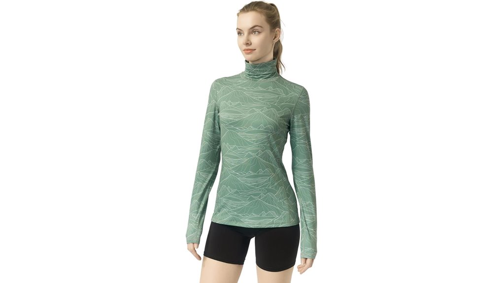 women s wicking mountain turtleneck
