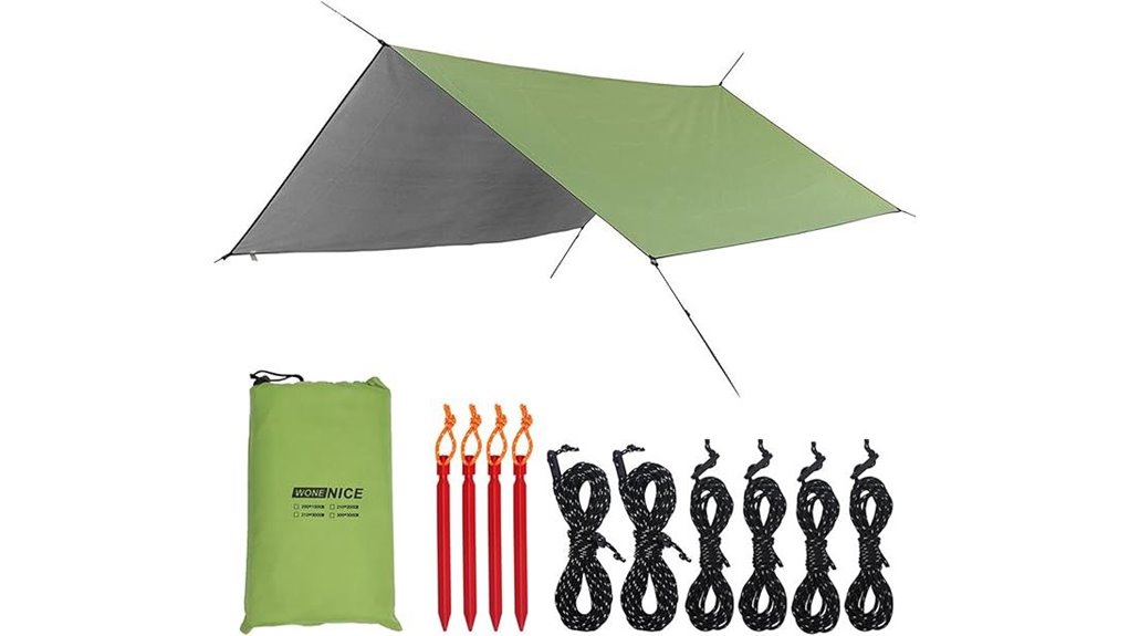 wonenice 10x13 waterproof tarp