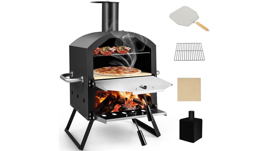 wood fired 12 pizza oven