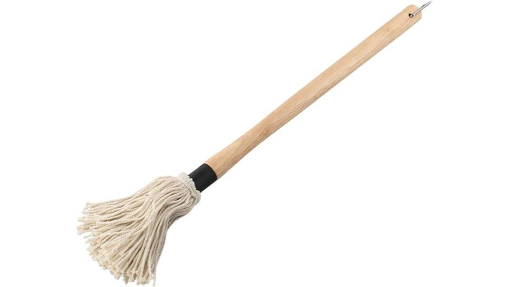 wooden handle bbq mop
