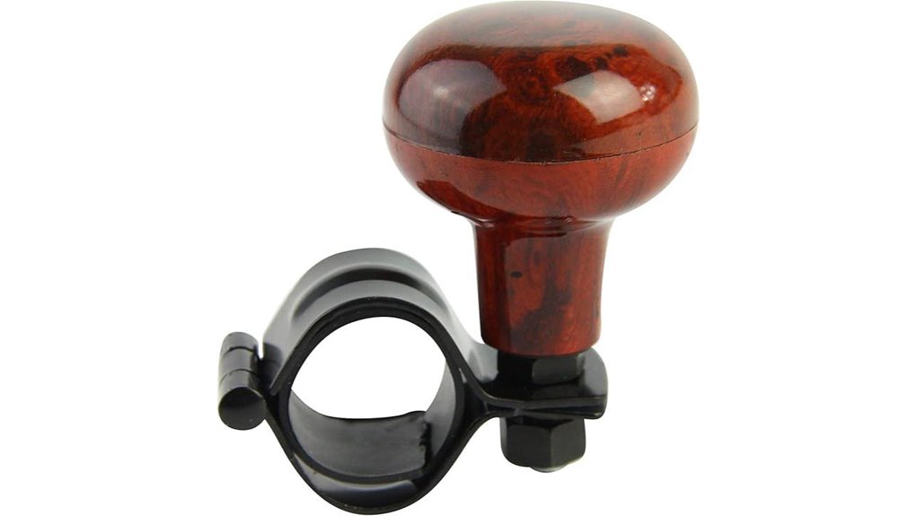 woodgrain steering spinner knob