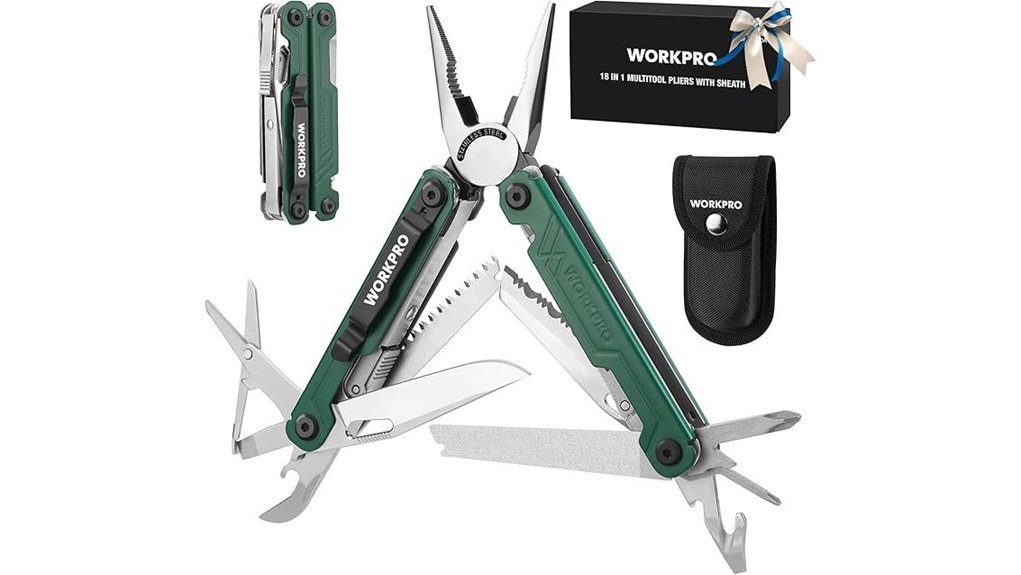 workpro 18 in 1 stainless multitool