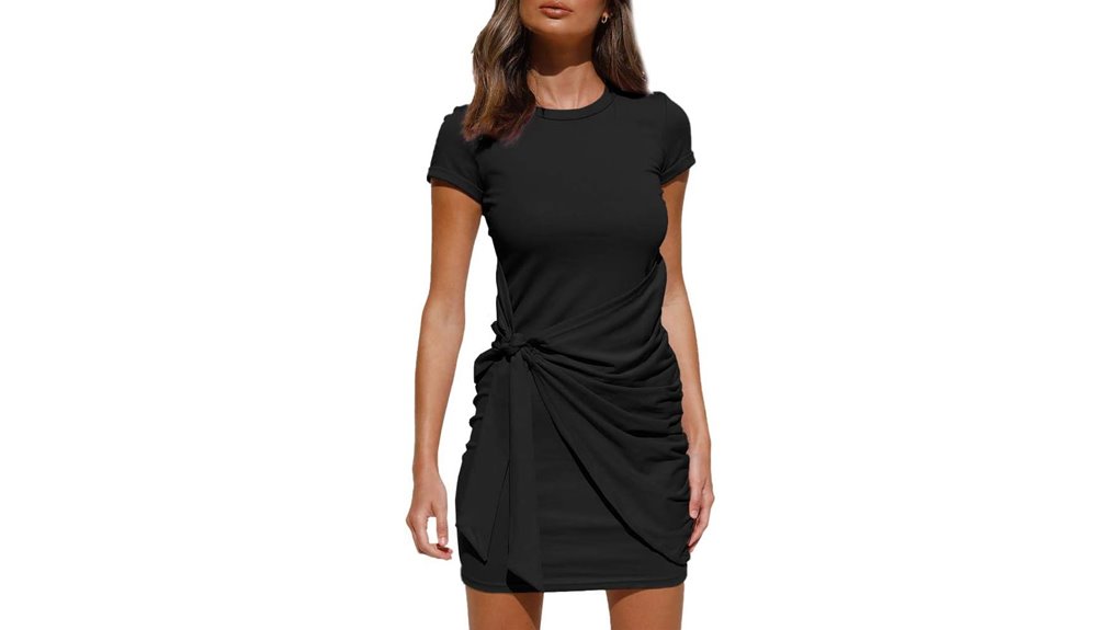 wrap t shirt mini dress