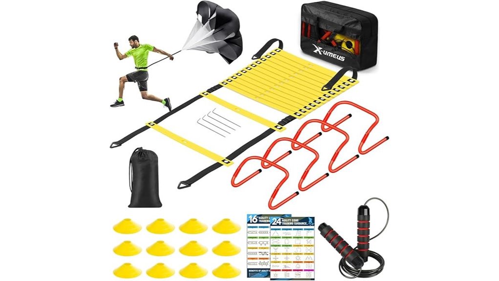 x umeus ladder cones rope