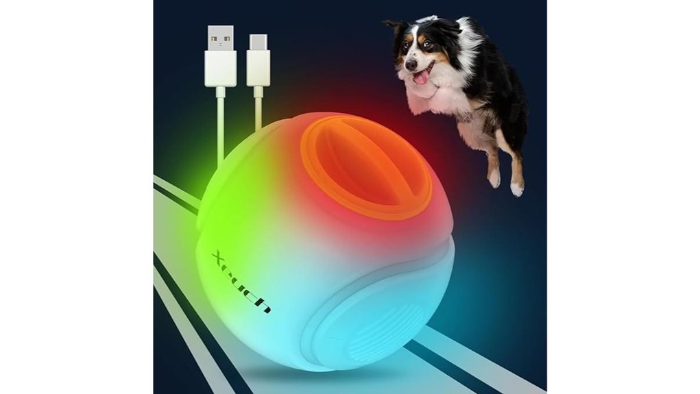 xeuch led rechargeable dogball