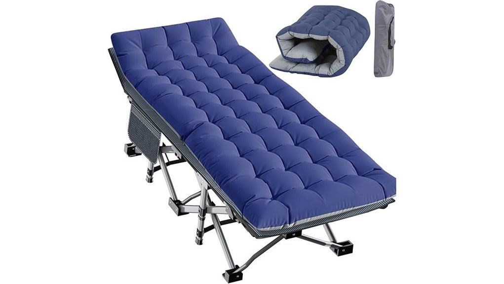 xl pad infused folding cot