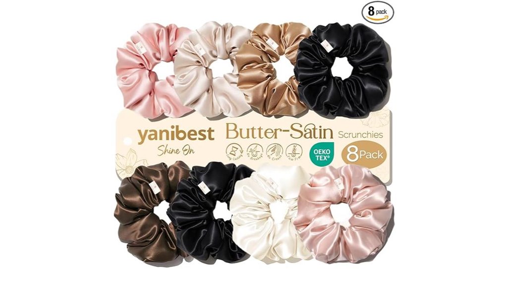 yanibest silk scrunchie pack
