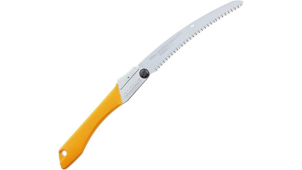 yellow 240mm folding saw
