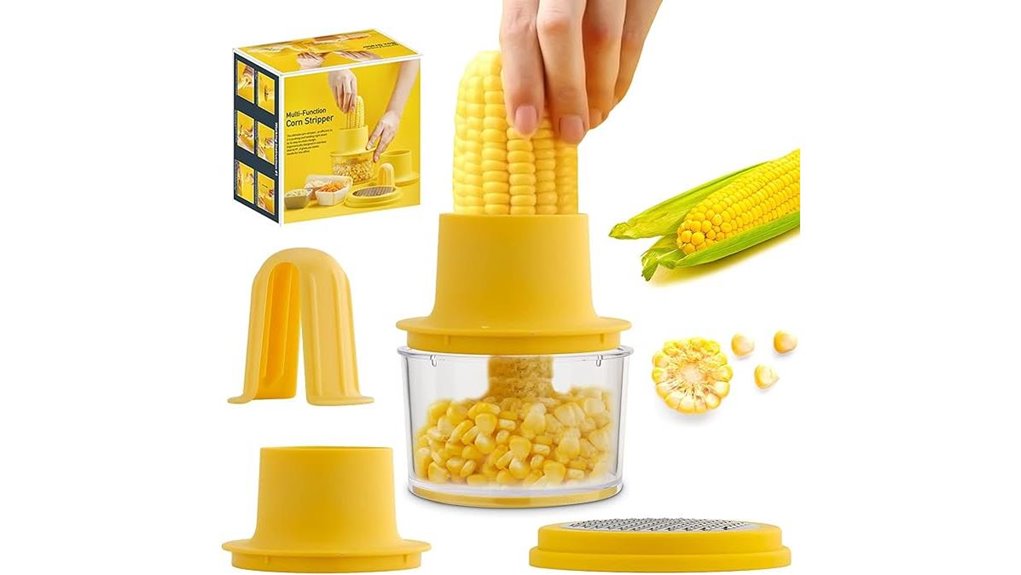 yellow corn cob peeler