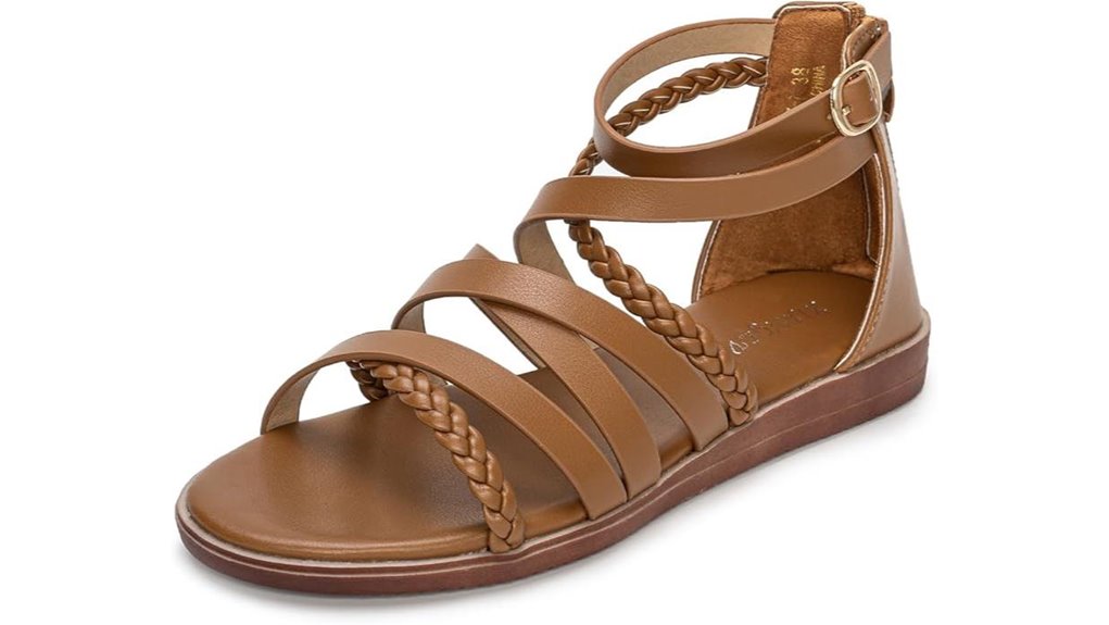 yeojou gladiator leather sandals