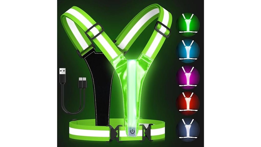 zacro rechargeable 5 light vest