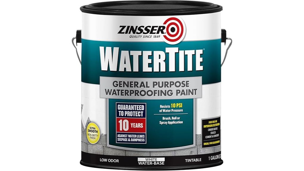 zinsser watertite waterproofing paint