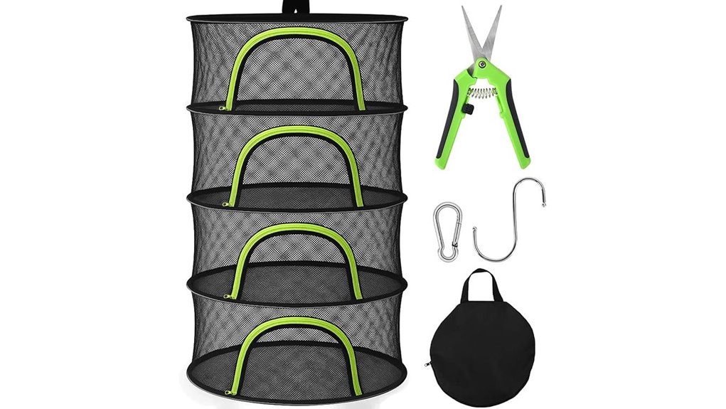 zipped 4 layer mesh rack