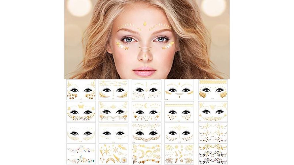 zonon glitter face patches