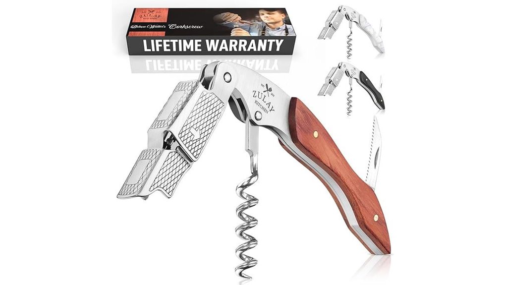 zulay double hinged corkscrew
